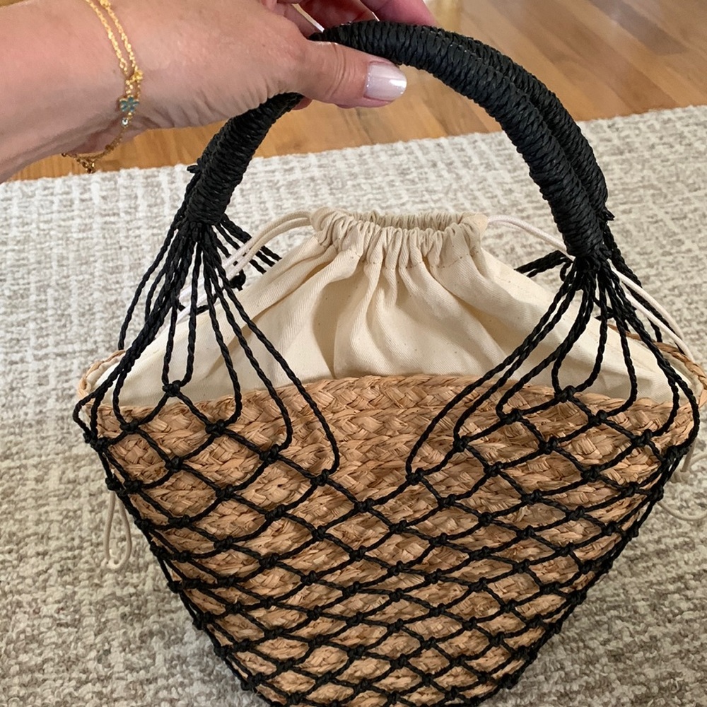 Brand new no tags straw bag j crew